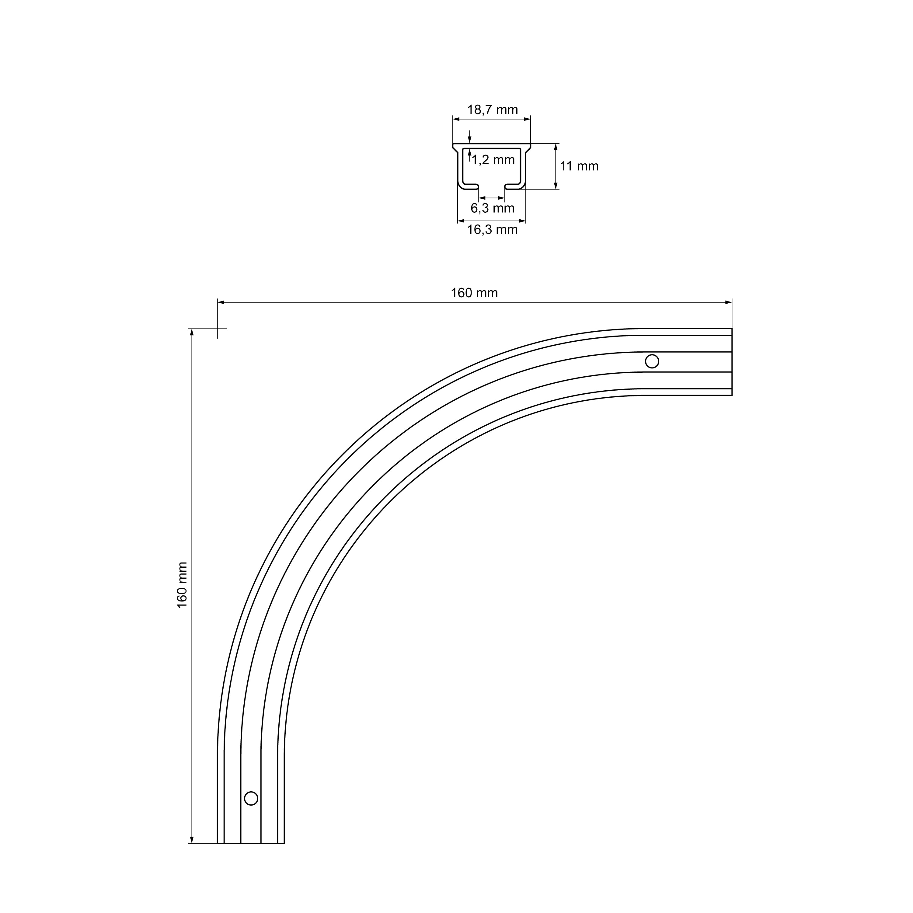 Łuk PVC 90 stopni uniwersalny PRIMELINE1 wew./zew. 1kpl=2szt Cezar Biały