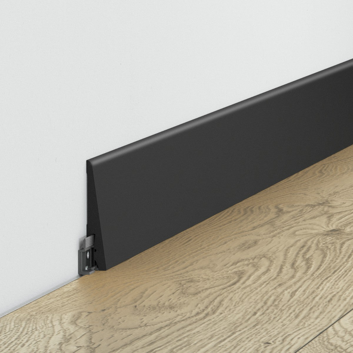 Listwa przypodłogowa FUTURE SLIM 80x15mm CEZAR Czarny RAL9005 mat 2,20m