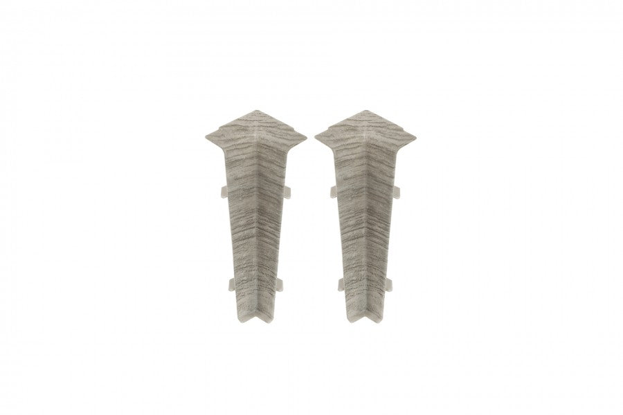 Narożnik wewnętrzny do listwy przypodłogowej Hi Line 23,4x75mm 1kpl=2szt Cezar Sosna Ciemna Agas Mat