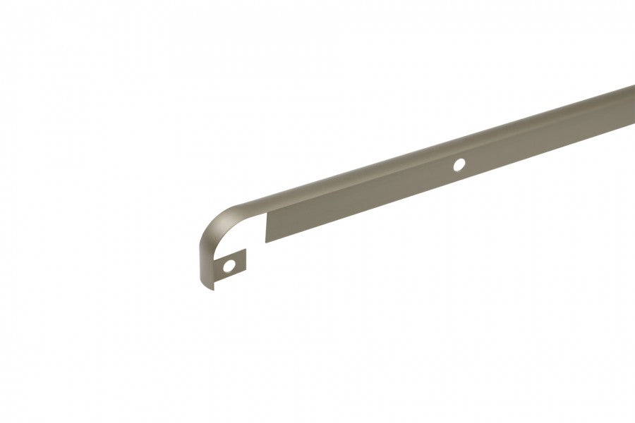 Listwa do blatu aluminiowa szczelinowa 28mm Cezar Szampan Mat 0,60m