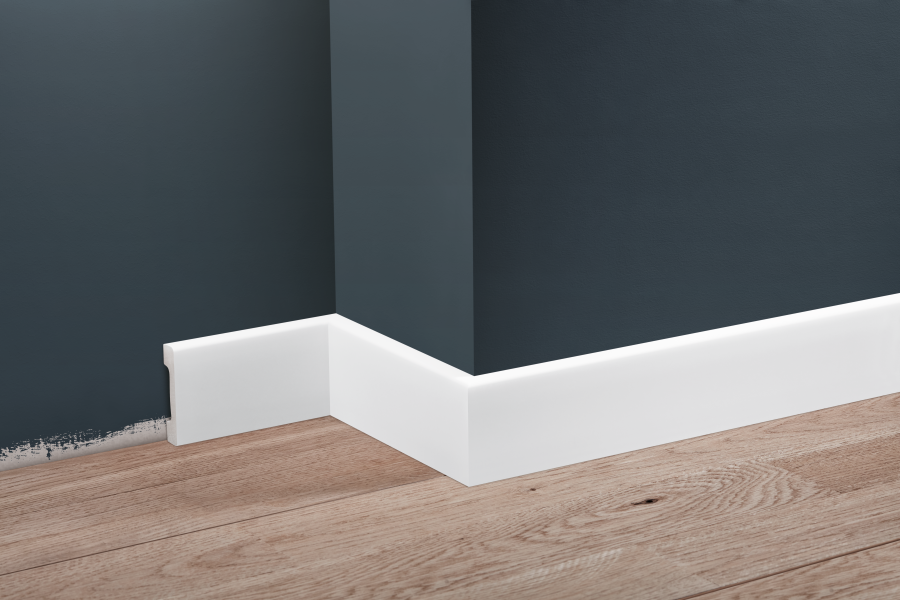 Listwa przypodłogowa LPC-32 58x12mm Cezar Biały Mat 2,44m