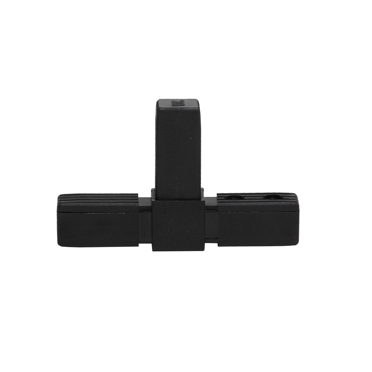 Łącznik 3-kierunkowy do rury czterokątnej 20x20x1,2mm Cezar Czarny RAL9005 mat
