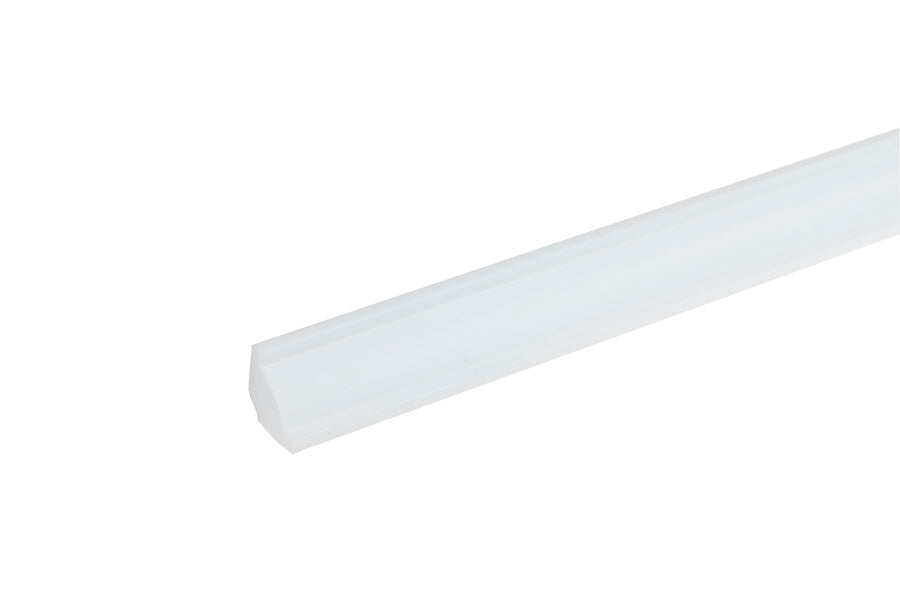 LPC-01 skirting board 21.6x21.6mm Cezar White RAL9003 Gloss 2.44m
