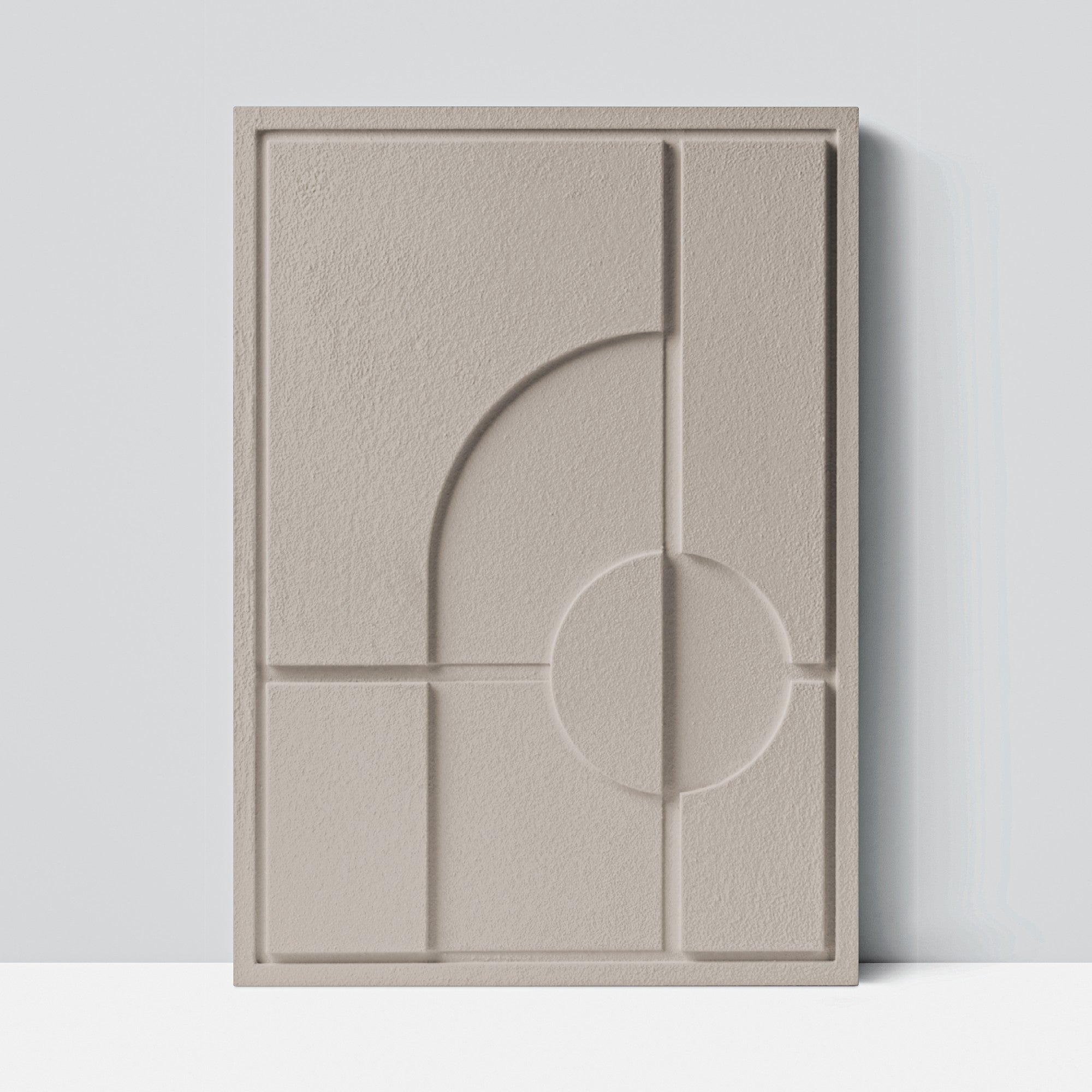 Wall Decor 500x700x18mm GEOMETRIC 1 MURSO Almond Beige