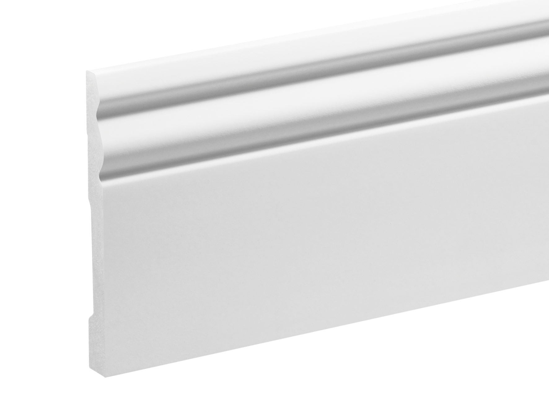 Listwa przypodłogowa LPC-08 94x12,2mm Cezar Biały Mat 2,44m