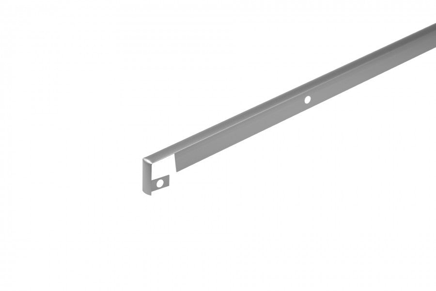 Listwa do blatu aluminiowa szczelinowa 22mm Cezar Srebrny Mat 0,62m