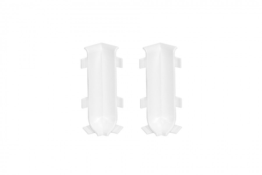 Narożnik wewnętrzny do listwy przypodłogowej 59mm 1kpl=2szt Cezar Biały RAL9003 Mat