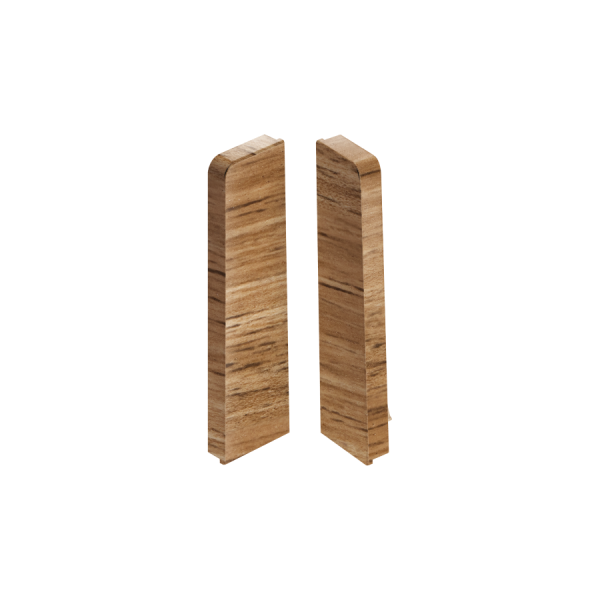 End caps for MASTERLINE skirting board 15x60mm 1 set = 2 pcs (L+R) Cezar Korfu Mat