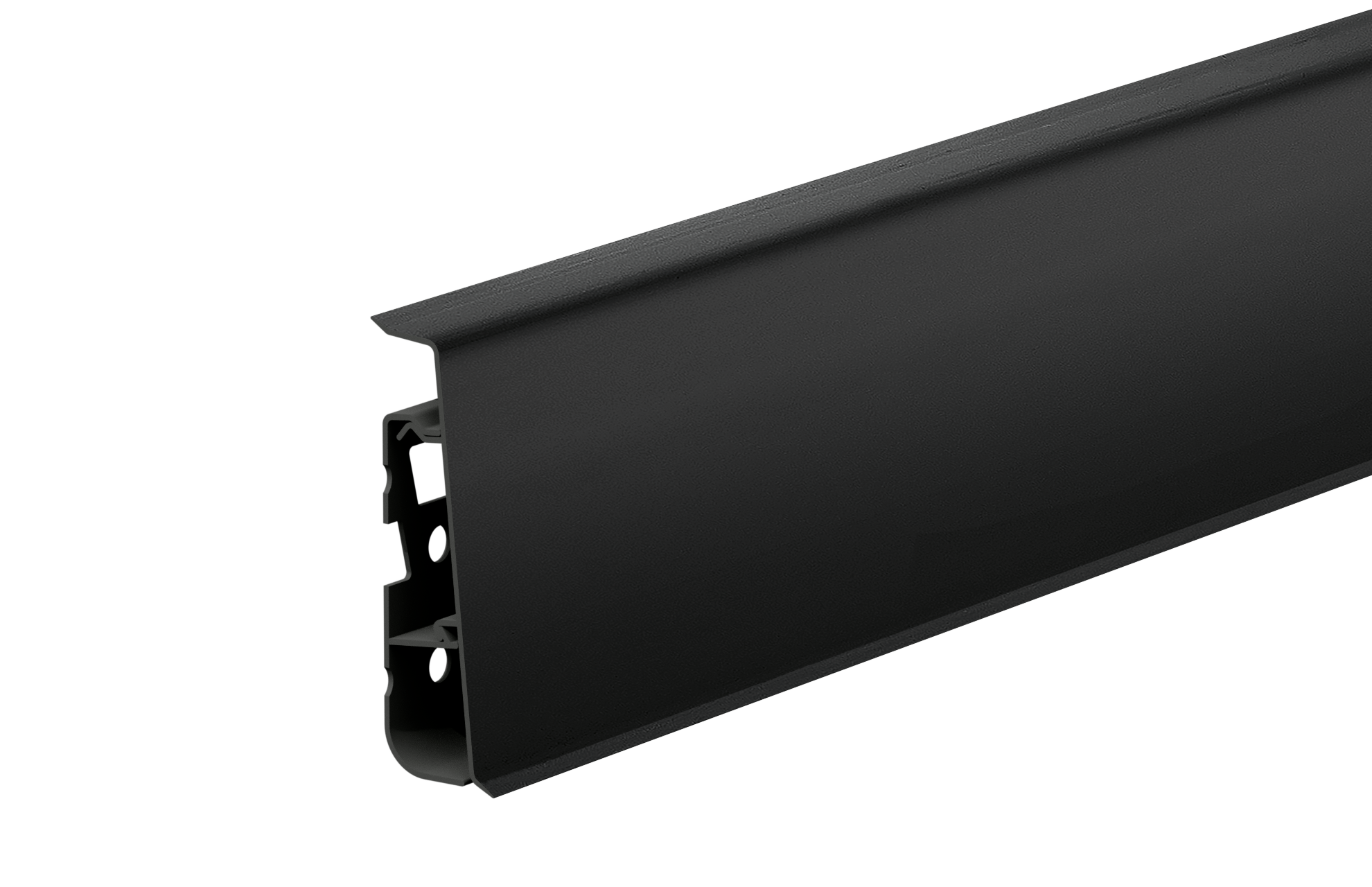 PVC skirting board Hi Line Prestige 22x75mm Cezar Black RAL9005 Matt 2.50m