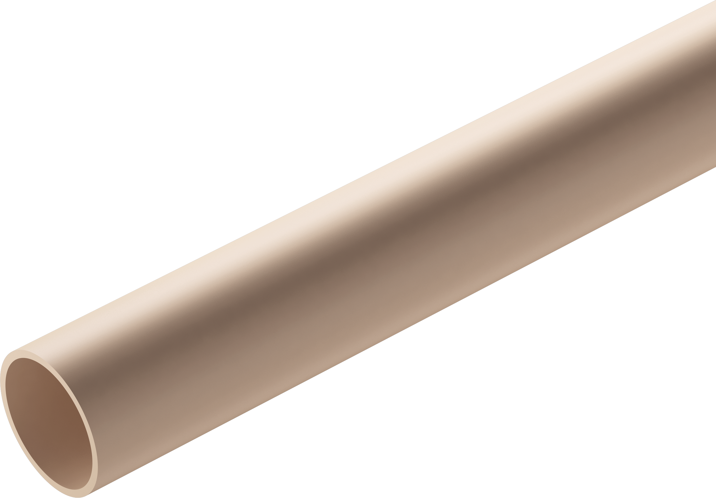 Rura okrągła PVC 40x1,5mm Cezar L= 1,05m Szary mat