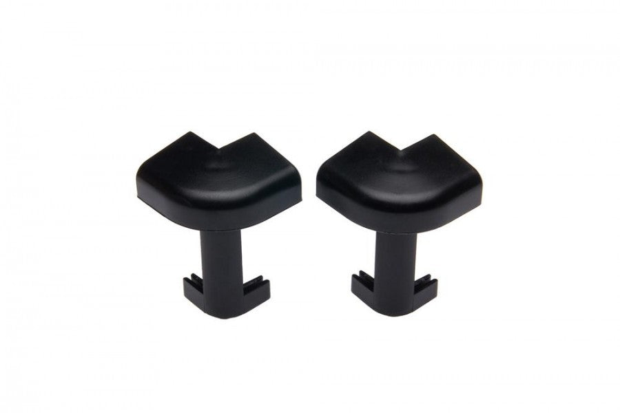 Narożnik zewnętrzny do listwy dywanowej ożebrowanej Cezar Czarny RAL9005 Mat