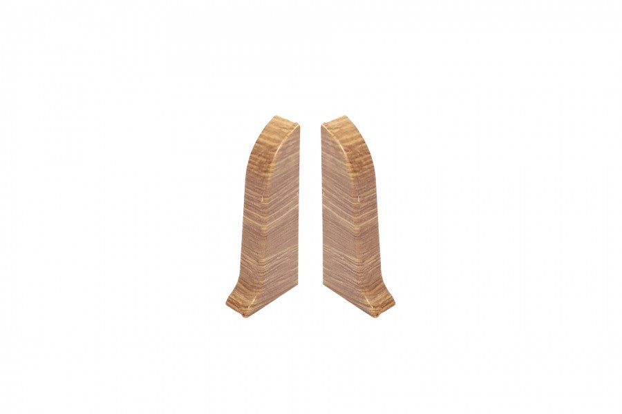 End caps for Classic skirting board 22x59mm 1 set = 2 pcs (L+R) Cezar Oak Country Matt