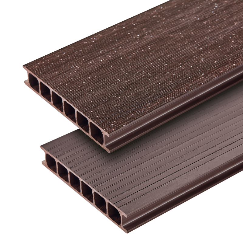 Deska ogrodowa PVC 180x30mm Cezar Brązowy RAL 8019 2,20m