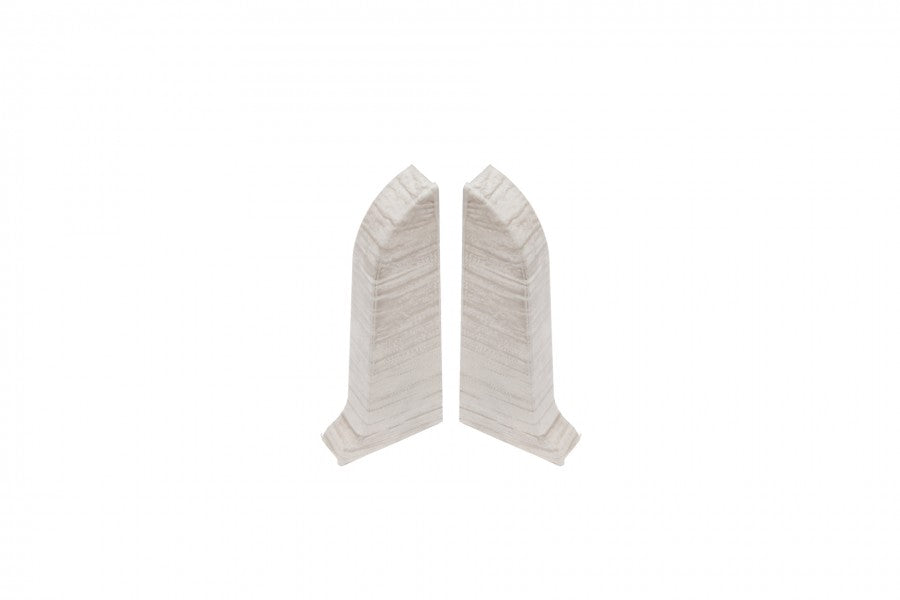 End caps for Classic skirting board 22x59mm 1 set = 2 pcs (L+R) Cezar Baltimore Ash Matt