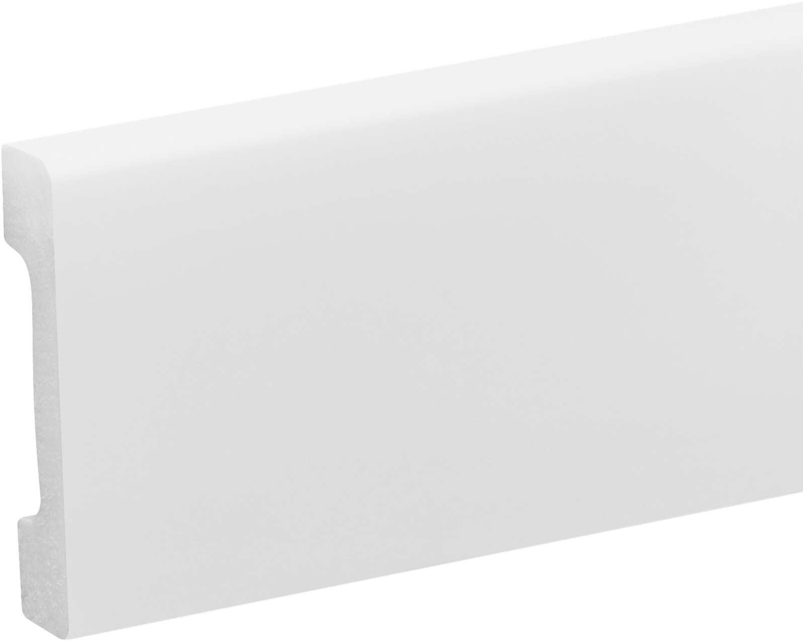 LPC-32 skirting board 58x12mm Cezar White RAL9003 Gloss 2.44m