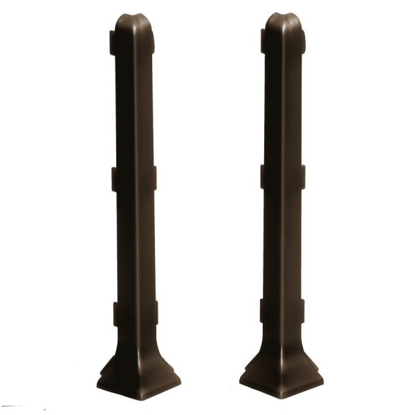 External corner for skirting board 100mm 1 set = 2 pcs Cezar Kawa El-Poler Brushed Gloss