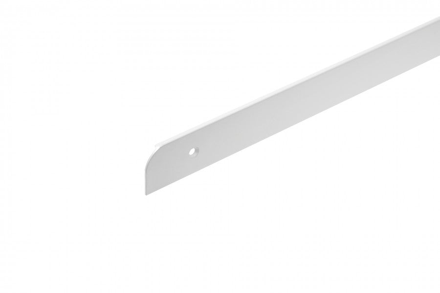 Listwa do blatu aluminiowa boczna prawa 28mm Cezar Biały RAL9016 0,62m