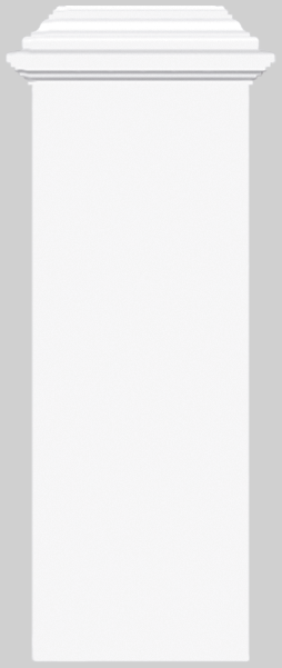 Kominek drzwi ściana KDS-36 Cezar Biały