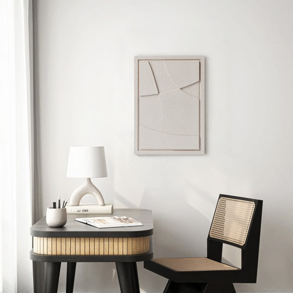 Wall Decor 500x700x18mm ABSTRACT 4 z mocowaniem Smokey Grey glinka barwiona