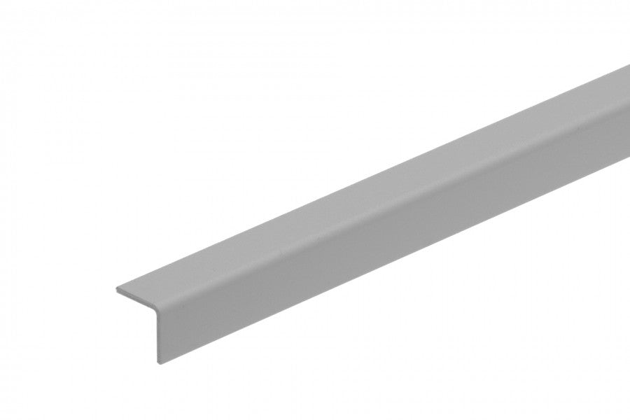 PVC corner protection profile 20x20x1.1mm 1m Dark Gray