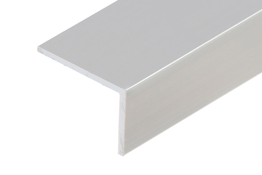 Protective profile angle aluminum anode 40x20x2mm 1m Silver