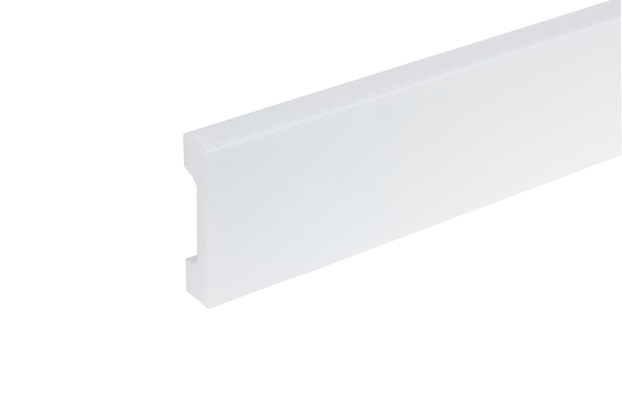 Door trims cut 45° Elegance primer paint 58x12mm 2.2m White 3pcs.