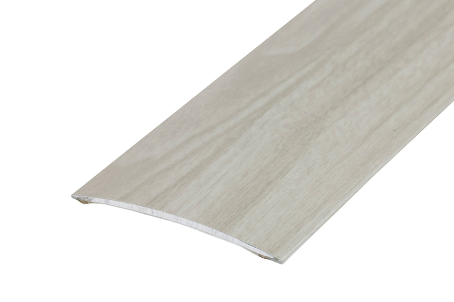 Oval threshold profile glued aluminum laminate 80mm 1m Village Oak