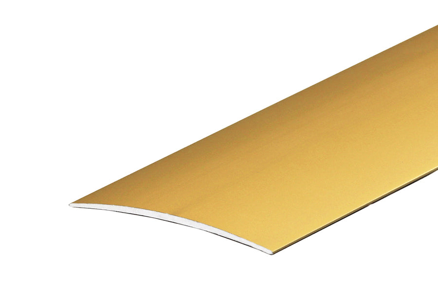 Oval threshold profile glued aluminum anode 80mm 2m Gold