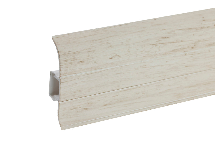 PVC Premium Classic skirting board 22x59mm L=2.20m Mountain Maple Matt