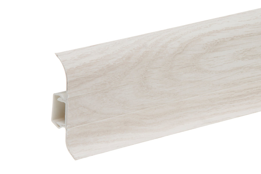 PVC Premium Classic skirting board 22x59mm L= 2.20m Aspen Oak Matt