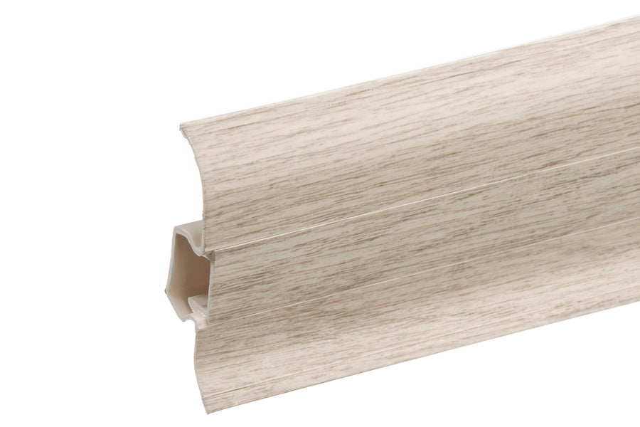 PVC Premium Classic skirting board 22x59mm L=2.20m Alpine Oak Matt