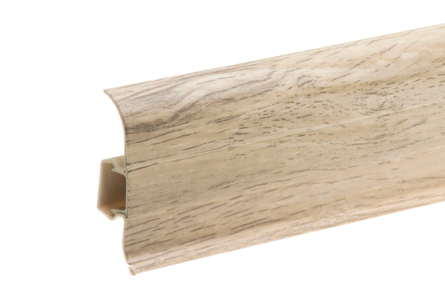 PVC Premium Classic skirting board 22x59mm L= 2.20m Timmerlah Oak Matt