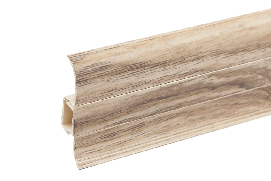 PVC Premium Classic skirting board 22x59mm L= 2.20m Hamilton Oak Matt