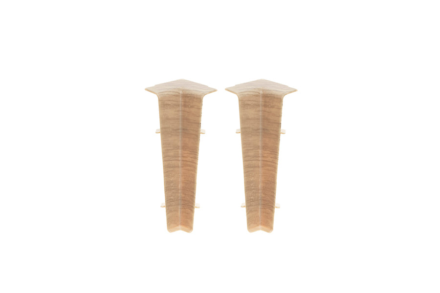 Internal corner for Hi-Line skirting board, matt lemon, 2 pcs.
