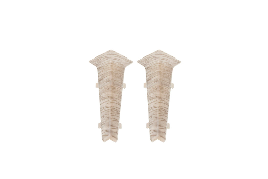 Internal corner for Hi-Line skirting board, matt Bilbao Oak, 2 pcs.