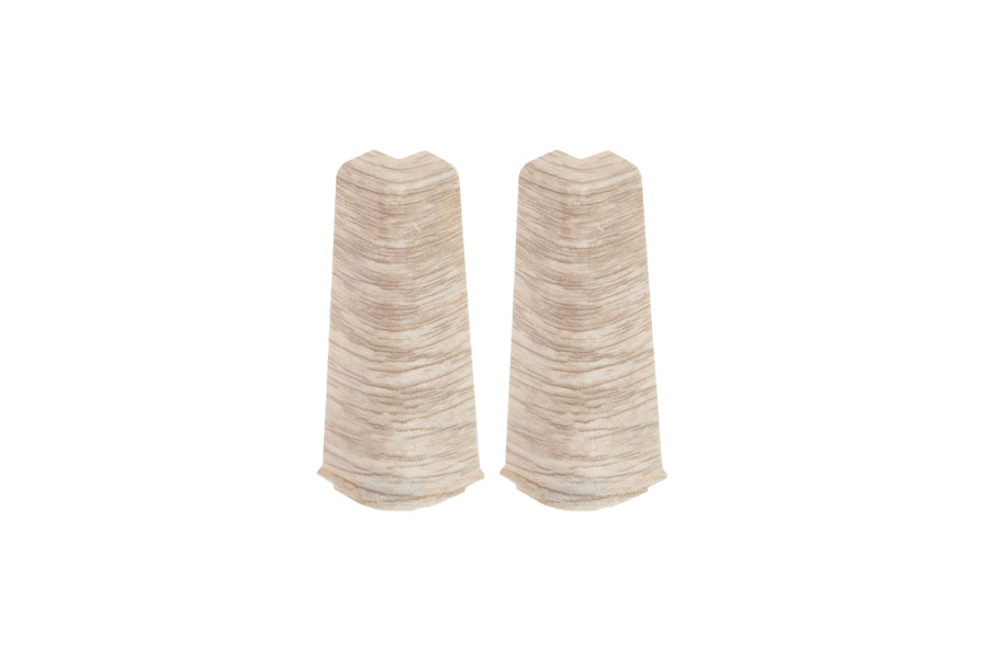 External corner for Hi-Line skirting board, matt Bilbao Oak, 2 pcs.