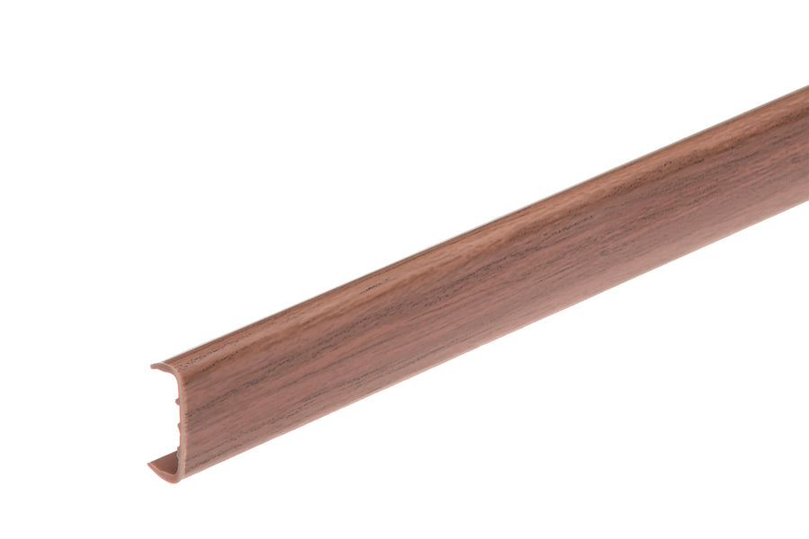 PVC furniture profile 18mm 2.6m Ecco Walnut