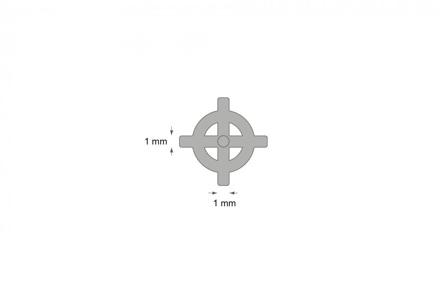 Krzyżyki z dystansem do glazury 1mm 200szt.