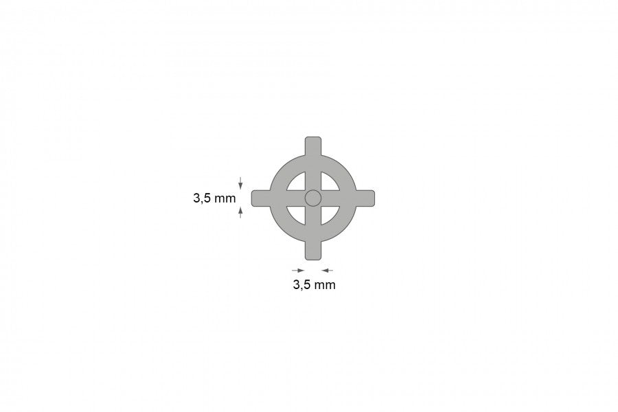 Krzyżyki z dystansem do glazury 3,5mm 50szt.