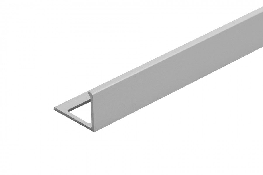 Profil narożny zakończeniowy do glazury aluminium anoda 15mm 2,5m Srebrny