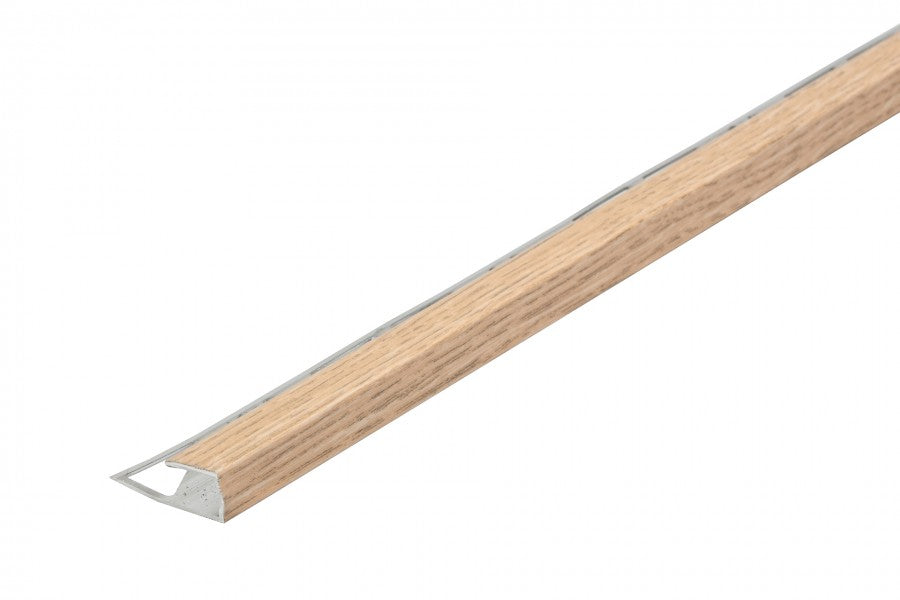 End profile for aluminum laminate panels 8mm 1m Light Oak