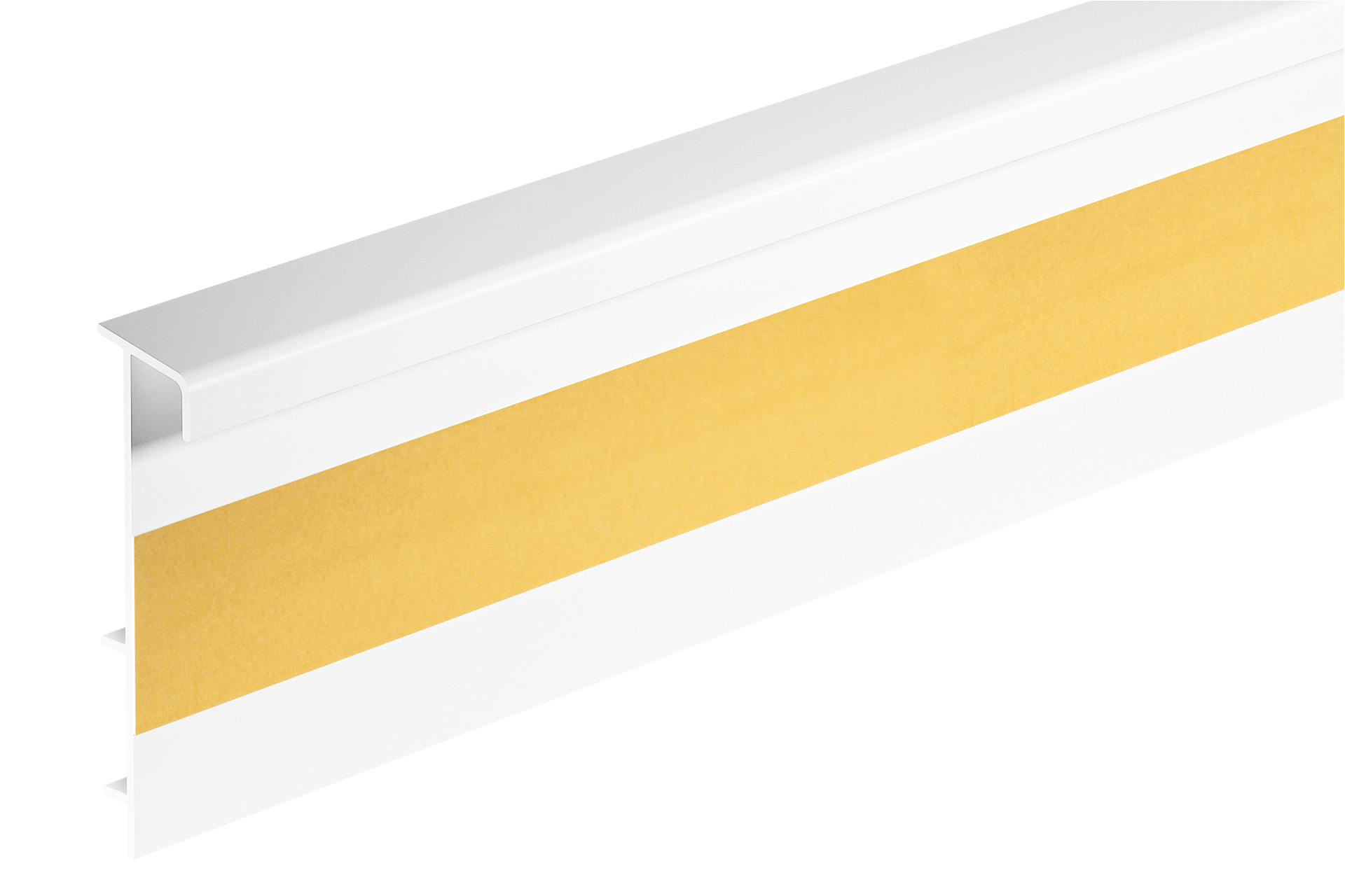 Listwa dywanowa ożebrowana PVC Cezar Biały RAL9003 Mat 2,50m