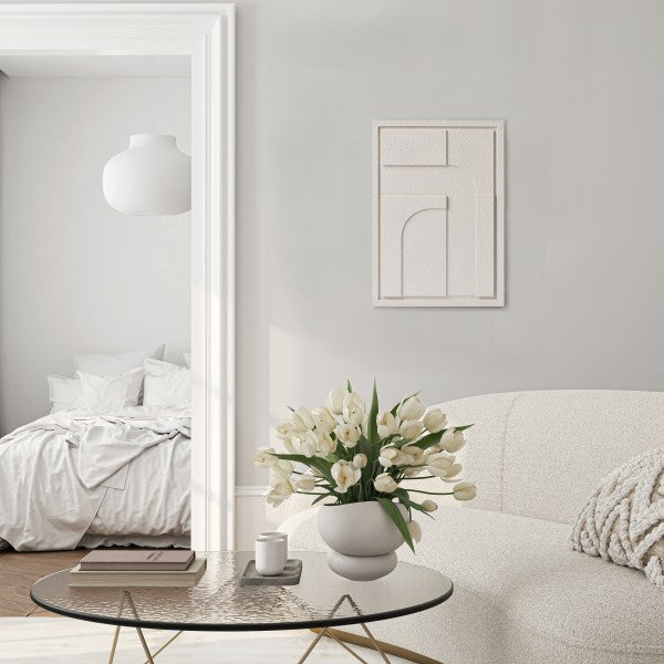 Wall Decor 350x500x18mm GEOMETRIC 4 MURSO Bianco