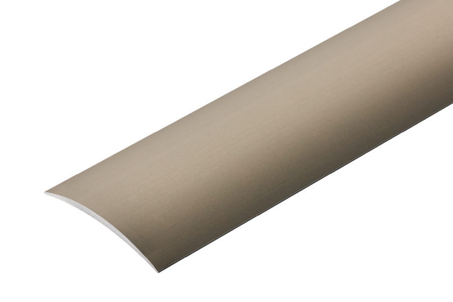 AL protective strip, oval, wide, 40mm, glued, L=3.00m, Champagne