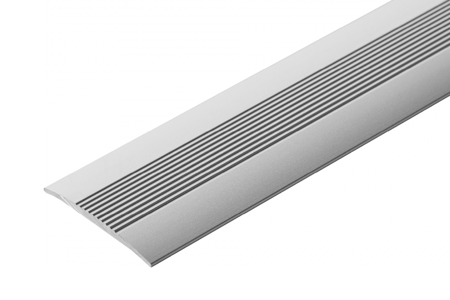AL protective strip, oval, with groove, 100mm, L= 0.93m, Silver
