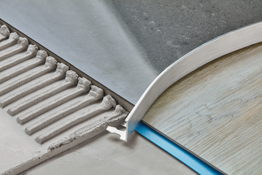 AL corner tile profile 12.5mm for arches Natural L= 1.00m