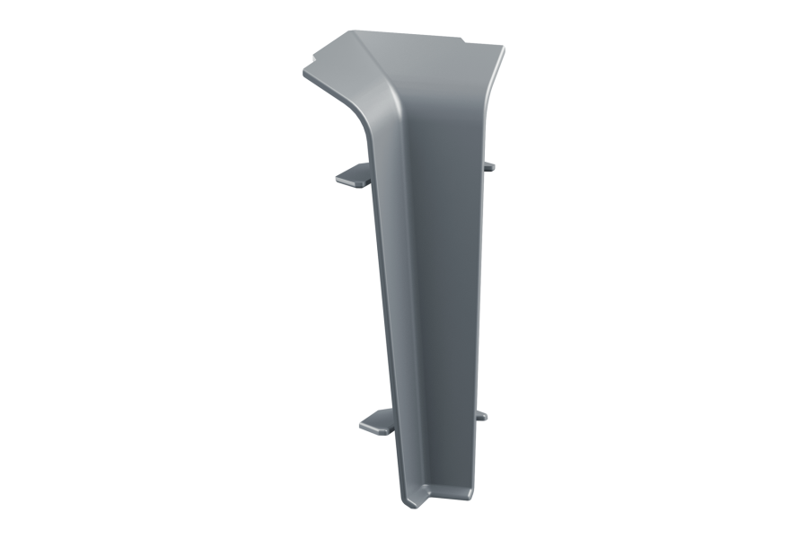 Internal corner for SOFTline skirting board 22.5x75mm 1 pack = 10 pcs. Gray matt