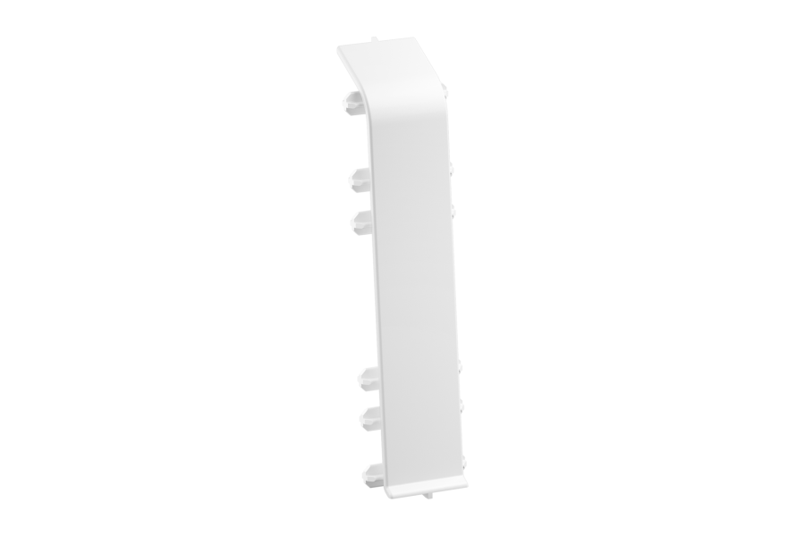 SOFTline skirting board connector 22.5x75mm 1 pack = 10 pcs. Cool White Matte