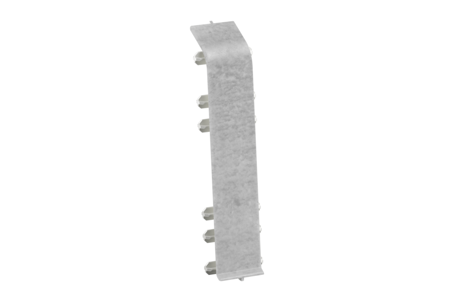 SOFTline skirting board connector 22.5x75mm 1 pack = 10 pcs Goth Clear matt