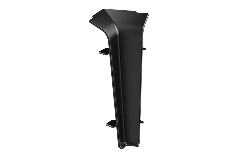 Internal corner for SOFTline skirting board 22.5x75mm 1 pack = 10 pcs. Matte Black